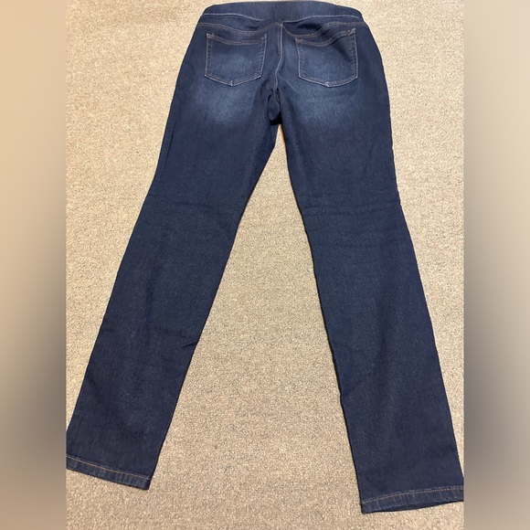 NEW YORK & COMPANY denim legging SoHo jeans high waist pull on jegging Size L - Picture 8 of 9